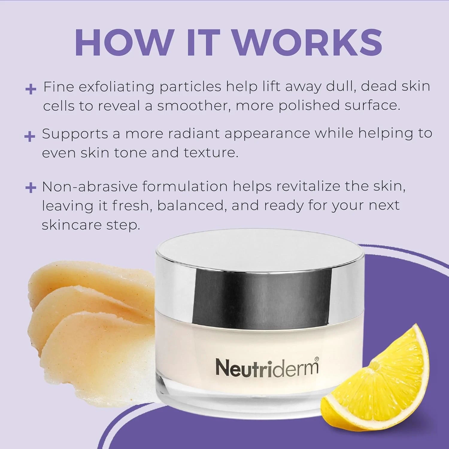 Neutriderm C Scrub - Vitamin C Facial Exfoliator, Gentle Anti-Aging Scrub for Skin Discoloration, Deep Pore Cleanser, Natural Australian Skincare, Suitable for All Skin Types 50gm