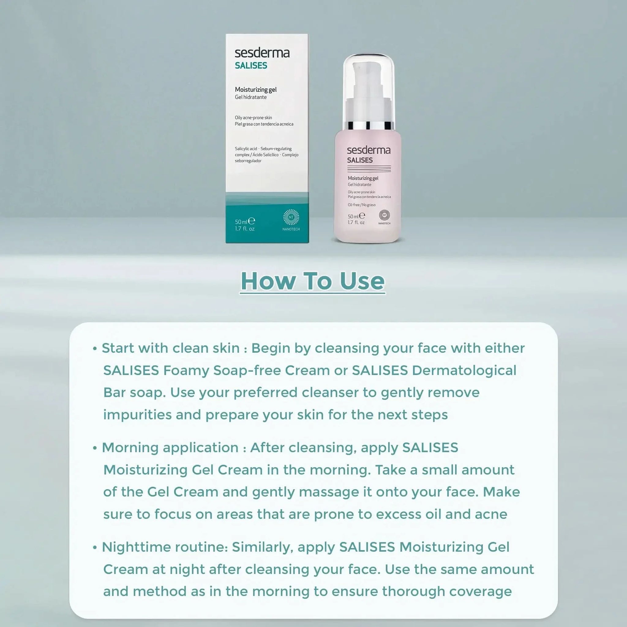 Sesderma Salises Moisturizing Gel 50ml