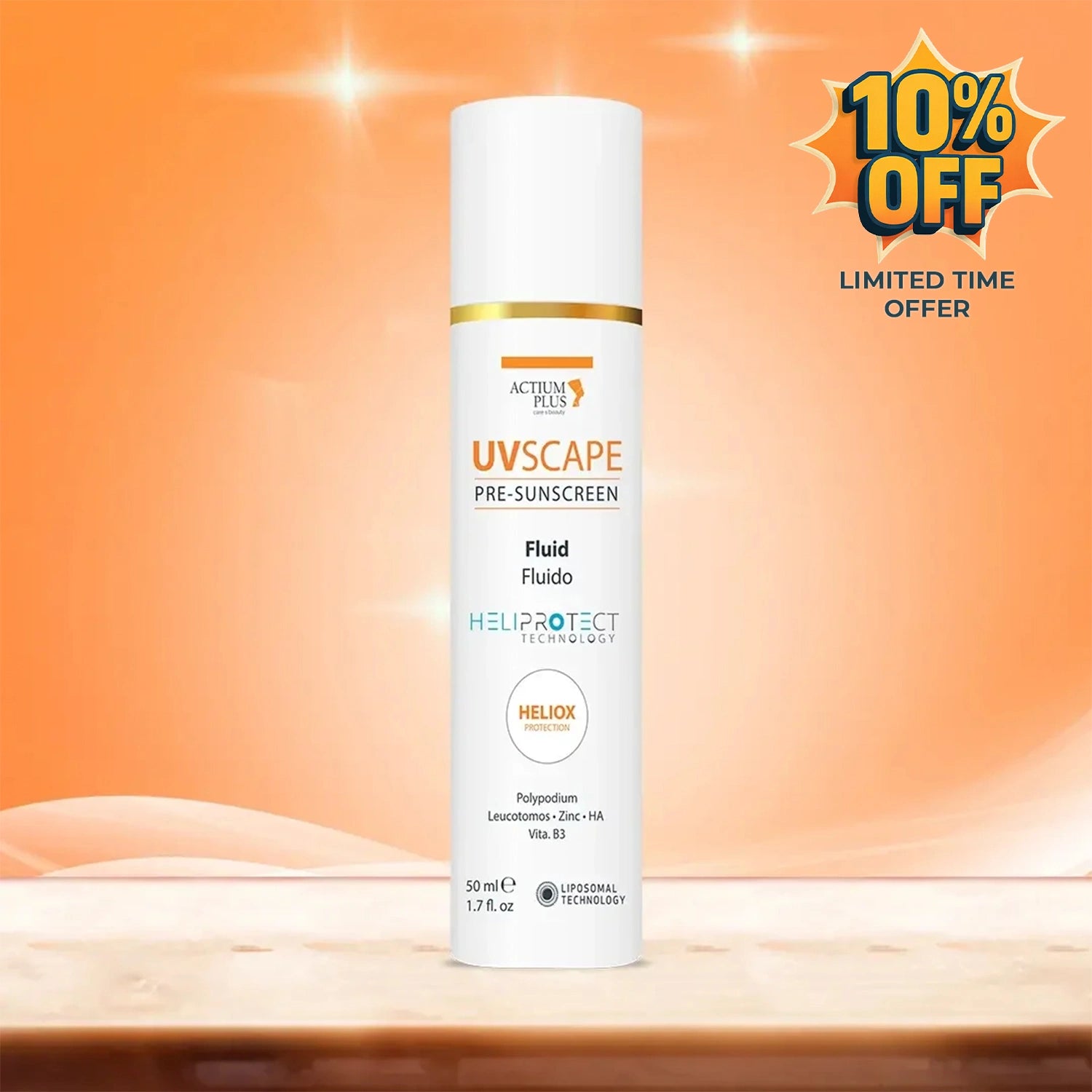 Actium Plus UVscape Pre-Sunscreen Fluid SPF 50 PA++++ | 50 ml