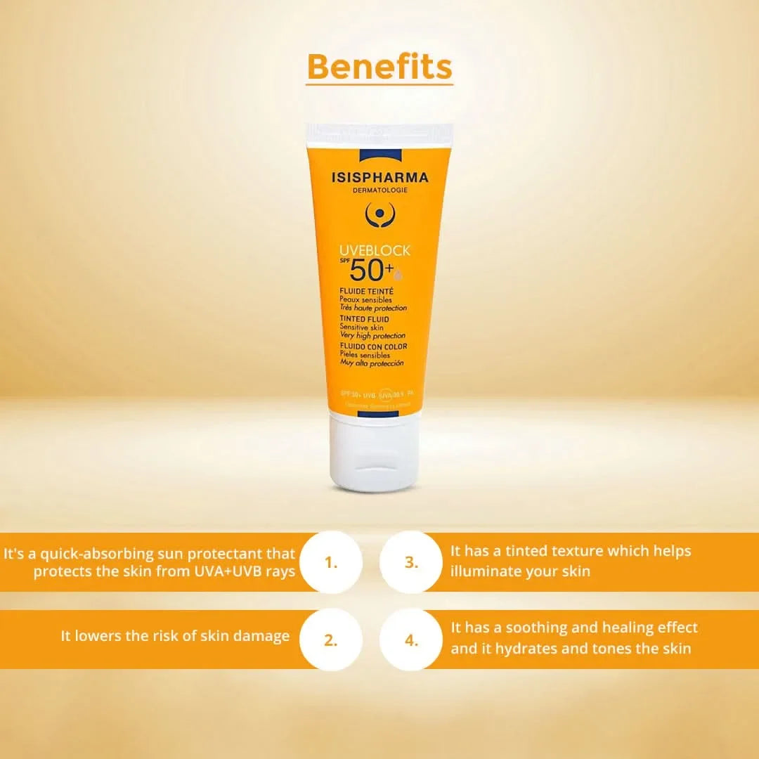 Isispharma UVE Block SPF 50+ Tinted Fluid 40ml