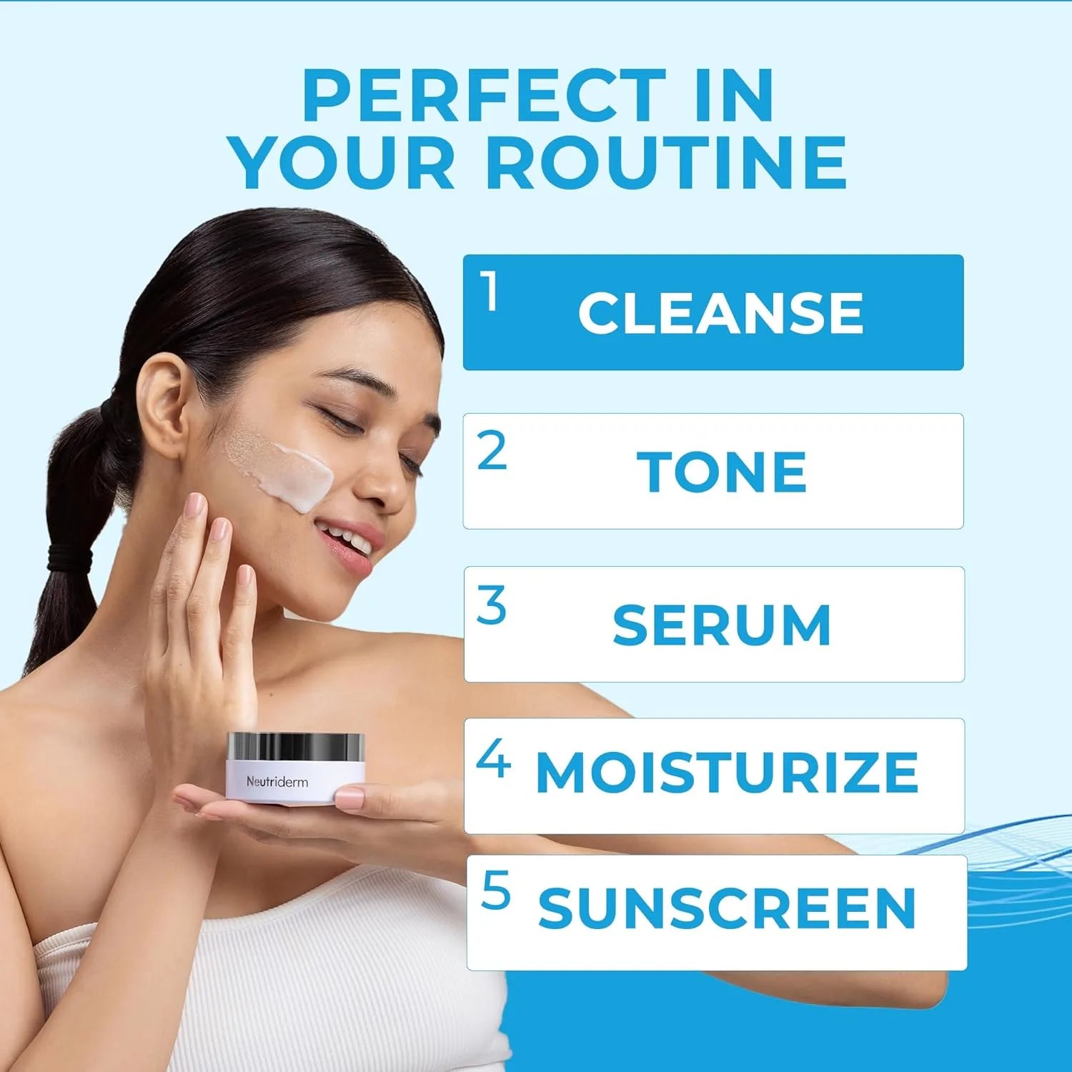 Neutriderm Cleansing Balm – Hydrating Makeup Remover Balm & Oil Based Cleanser with Vitamin E & Ceramides for Soft, Radiant Skin | All Skin Types (80g/2.8oz) - 80gm