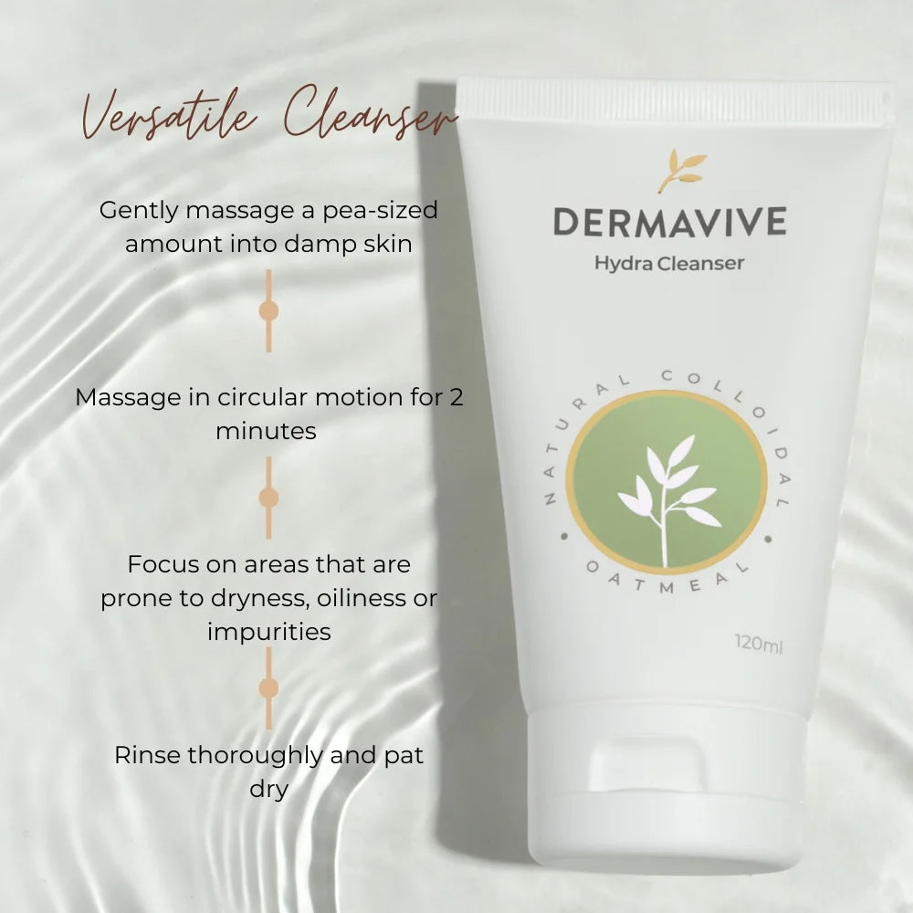 Dermavive Hydra Cleanser Hydrating Face & Body Wash for Dry & Sensitive Skin
