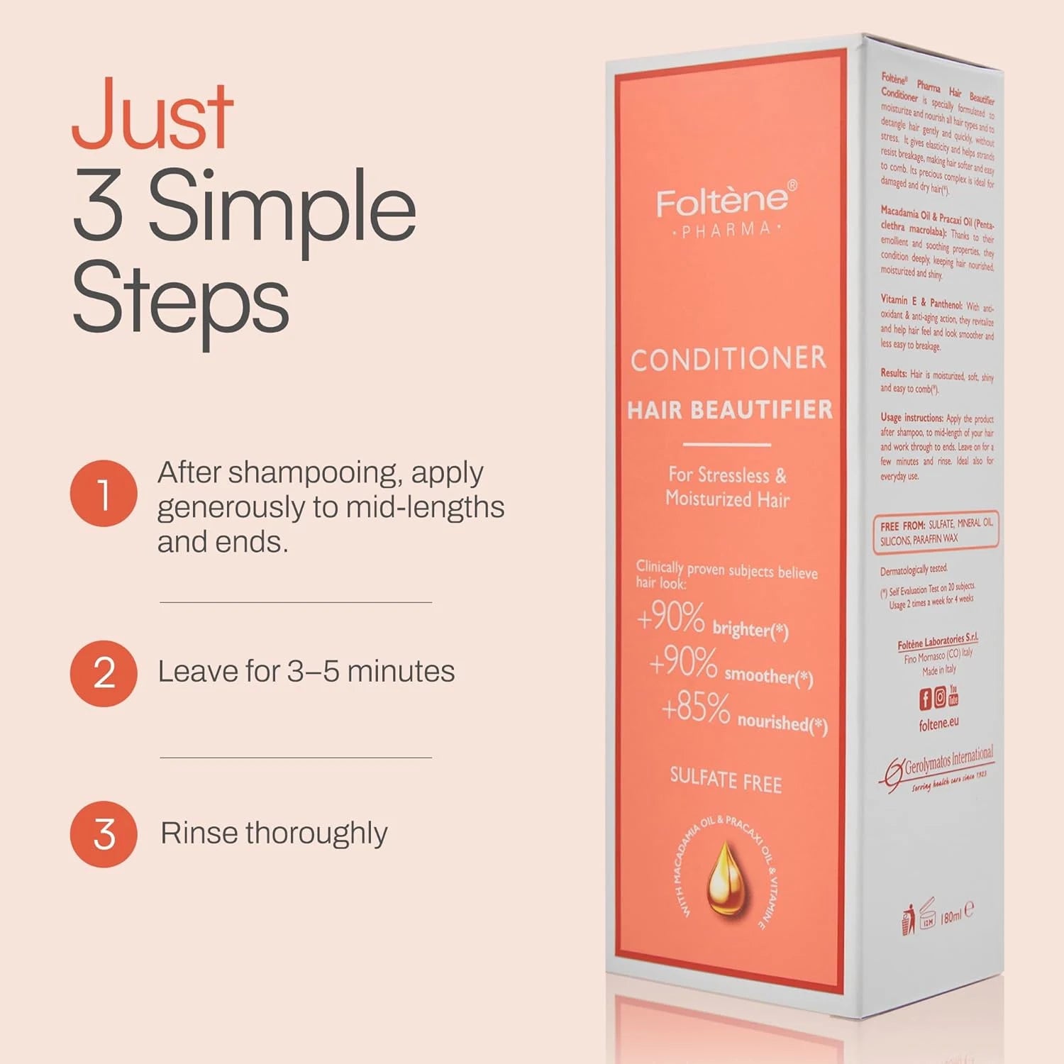 Foltene Pharma Conditioner Hair Beautifier 180ml