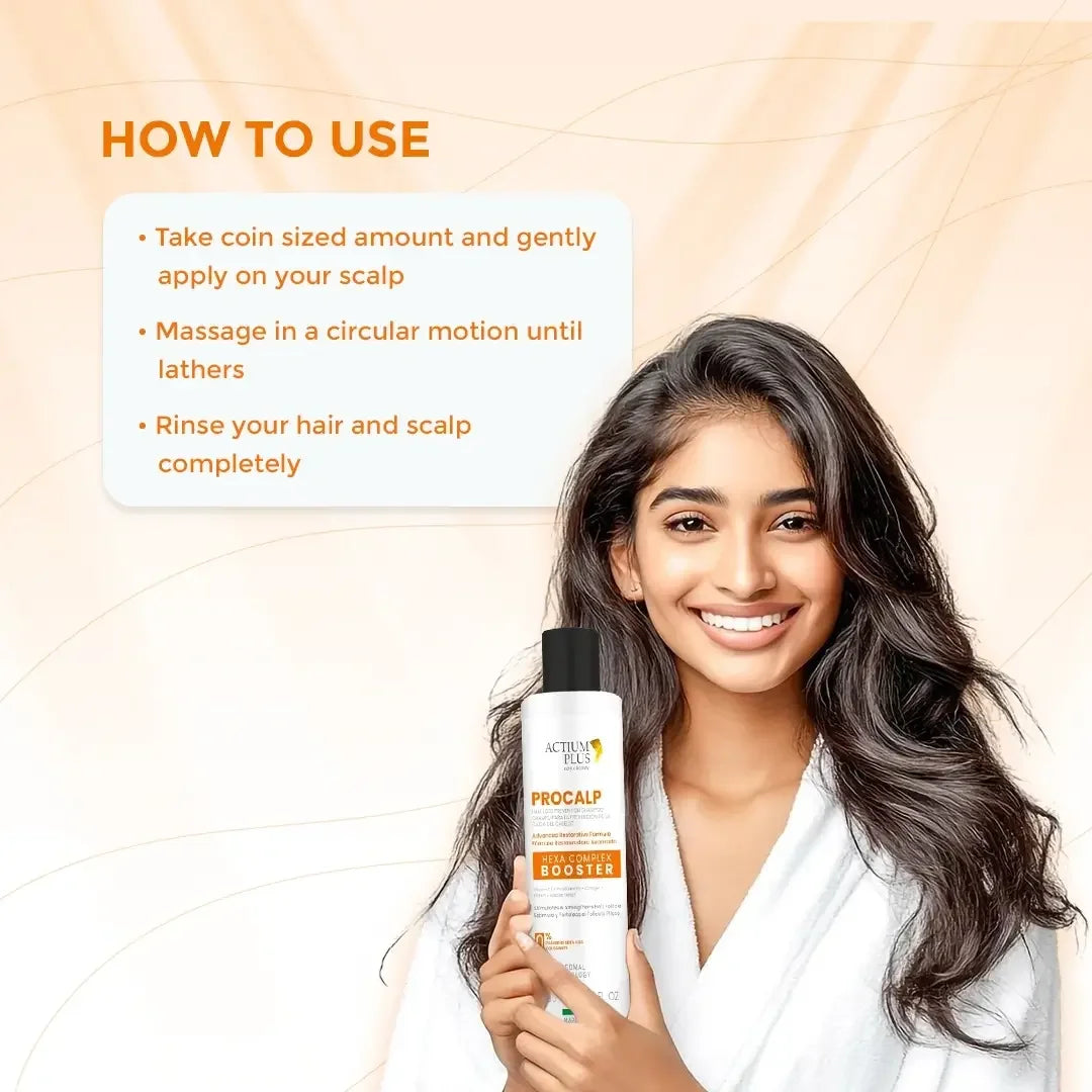 How to Use Actium Plus Procalp Hair Loss Prevention Shampoo 250ml
