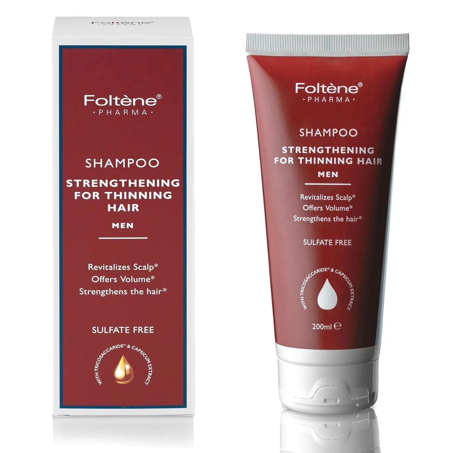 Foltene Pharma Strengthening for Thinning Hair Men Shampoo 200ml