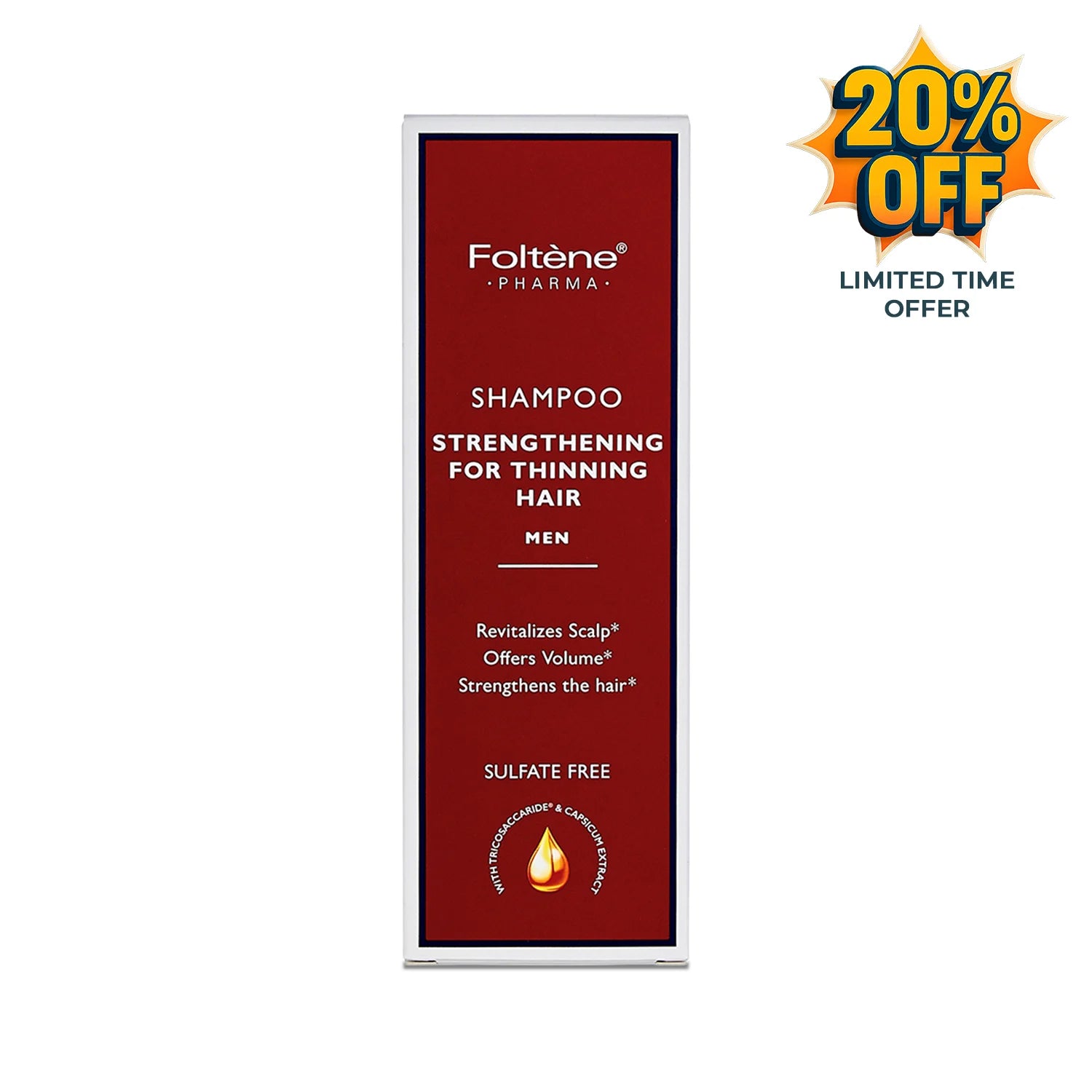 Foltene Pharma Strengthening for Thinning Hair Men Shampoo 200ml