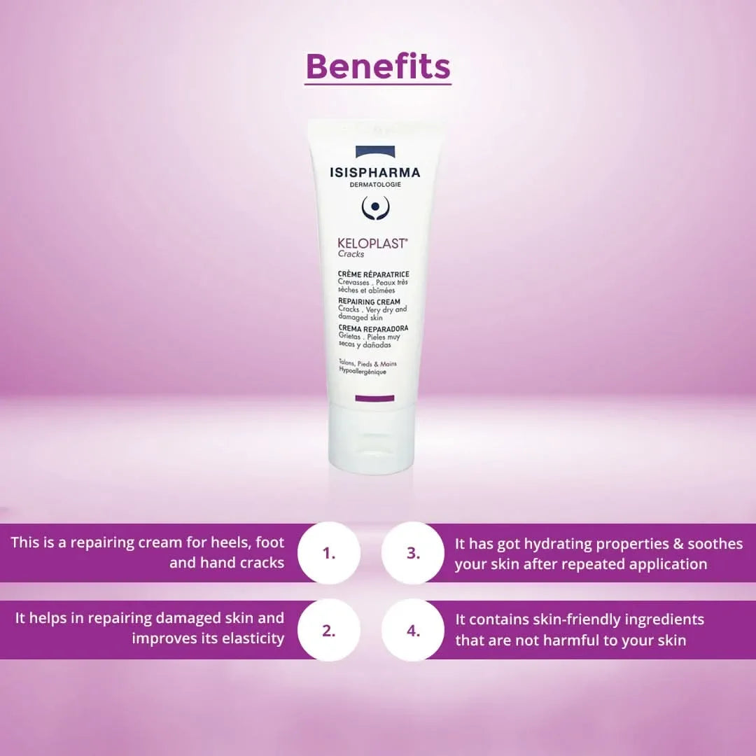 Isispharma Keloplast Cracks Repairing Cream 40ml